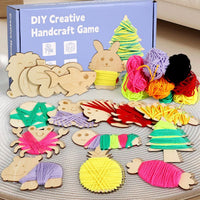 CPC CE Fun DIY Hand Threading Game Fine Motor Skills Focus Training Educational Wooden Toy