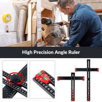 T-Square Multifunctional Aluminum Alloy Hole Positioning Ruler