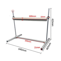 Adjustable Roller Stand Effortless Feeding Long Stock Support Bracket Metal Body
