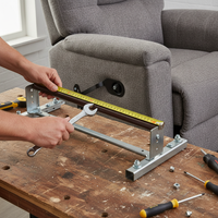 Folding Recliner Chair Parts and Accessories - Armrest, Lock, Brake, Elastic Rope, Connector