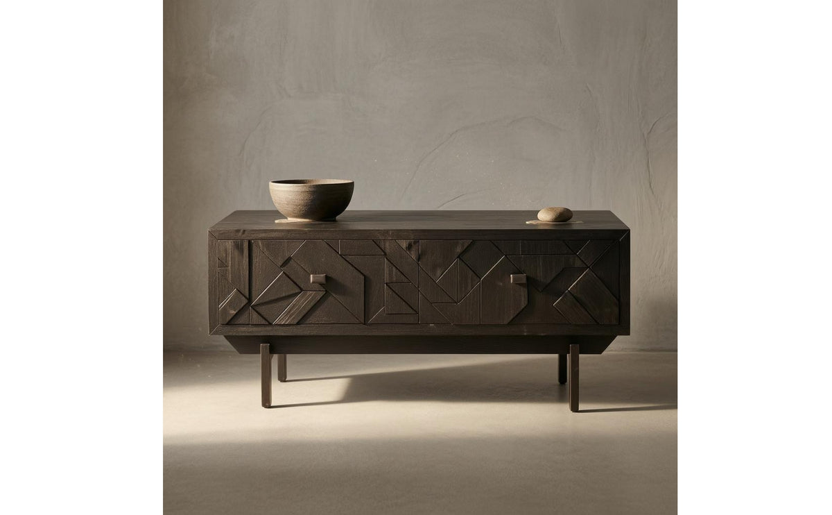 Slender Legs Low Cabinet Frame Structure Furniture Flat Top