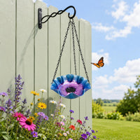 Hanging Feeder Tray Decorative Ruffled Petal-Rim Tray Easy to Clean