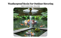 Waterproof Buoyant Duck Ornaments | Molded Feather Texture, Realistic Bird Styling, buoyant Ducks, for Ponds