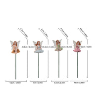 4 Pieces Fairy Garden Figurine Miniature Flower Fairy Figurine Colorful