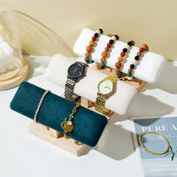 Solid Wood Single-Layer Watch and Bracelet Display Stand