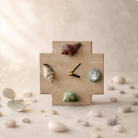 Unique Clock Beige Stone Clock