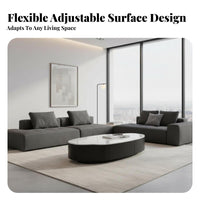 2 Pieces Mango and Drum Nesting Tables Italian design Coffee Table Irregular Shape With Storage Drawer for Adults, Small Spaces