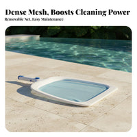 Pool Leaf Skimmer Net Sturdy Pool Enclosure Skimmer Net Heavy Duty Shallow Water Leaf Rake for Homeowners, Maintenance Swimming Pools, Ponds, Spas