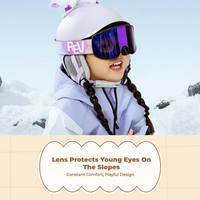 Kids Ski Goggles, OTG, Photochromic, Anti-Fog, UV