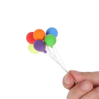 1:12 Mini Dollhouse Accessory Simulation Balloons, 8 Colors, Clay Balloons, Garden Scene Decor