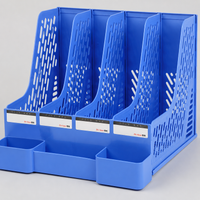 Desk Organiser, 4 Layer Document Organiser 10cm PP, File Organiser for Office Workers & Students, 500 Sheet Capacity