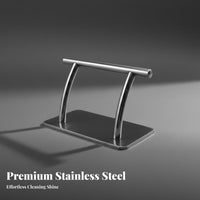 Movable Stainless Steel Footrest Rust Resistant Salon Chair Footrest Non-Slip Base for Barbers, Hair Stylists