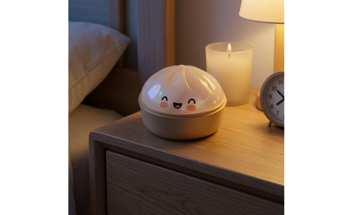 Stress-Relief Steamed Bun Compress Toy Cute Bun Compress Toy Soft Pearly for Children, Adults, Office, Desk
