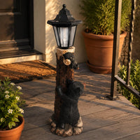 Solar Bear Garden Light Decorative Outdoor Decor Long-Lasting for Yard