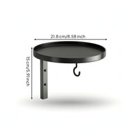 Wall-Mounted Bird Bath with Hook Metal Wall Bird Bath Long-Lasting for Patio