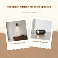 Adjustable anti-glare LED spotlight