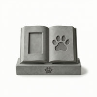 Pet Memorial Stone with Photo Frame Freestanding for Garden, Home