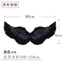 六一儿童成人天使羽毛翅膀cos道具 跨境万圣节派对用品厂家批发