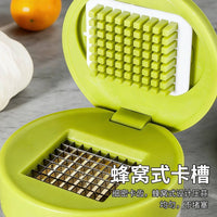 手动压蒜碎蒜器多功能不锈钢家用按压式压蒜器迷你压蒜蓉捣蒜神器