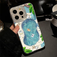 泳池狗狗适用13苹果15promax手机壳iphone14一加1112小米100荣耀8090保护套P50华为pura70红米mate6040s30art