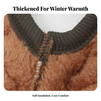 Warm Padded Dog Vest Thickened Padded Winter Dog Coat Soft Material for Small to Large Type Dogs, Young Canines, Cold Weather, Outdoor