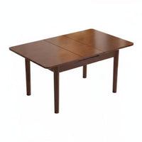 Expandable Rectangular Table with Chairs Modern Minimalist Design Expandable Dining Set Sturdy Construction for Small Areas