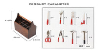 Miniature Home Scene Model Gift Set with Metal Toy Drawer Cabinet