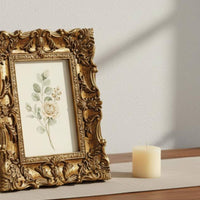 Ornate Baroque Frame Scrollwork Decor Accent Tabletop Display