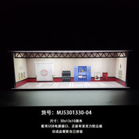 1/64车模收纳盒 小比例场景停车场模型 合金车模收纳盒子