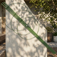 Indoor Plant Support with Coated Stakes, Tall 75cm Garden Obelisk for Clematis, Single Hoop Plant Stakes, Potted Plants