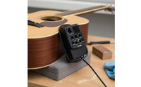 4-Band Equalizer Acoustic Guitar Preamp Easy to Install Acoustic Guitar Equalizer Noise Reduction Soundhole Pickup Under-Saddle Design for Beginners