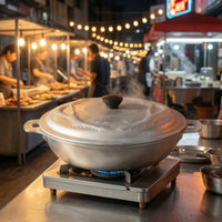 Aluminum Pan with Lid Versatile Flat Bottom Pan Flat-Bottom Griddle for Confectioners, Kitchen
