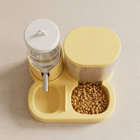 Hamster Water Bottle and Hamster Automatic Feeder and Waterer, Freestanding Cage Feeder