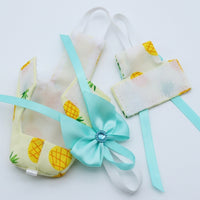Parrot Nappy Waterproof Inner Layer Bird Nappies with Floral Design and Tie Straps, Pet Bird Suits with Bowknot Decor
