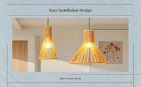Dimmable LED hardwood chandelier