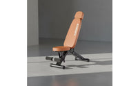 Foldable Weight Bench Compact Bench with Leg Rollers Full Body Exercise Equipment for Home Athletes