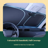 Retractable sunshade blocks heat