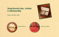 Wooden jewelry keepsake box