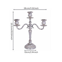 3 Arm Candelabra Romantic Atmosphere Vintage Metal Candelabra Antique Look