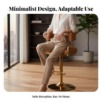 Adjustable Pedestal Bar Stool Modern Minimalist Design Adjustable rotating Stool