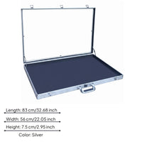 Portable Card Display Case Padded Padded Interior Hinged Display Case