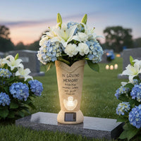 Angel Memorial Vase in Loving Memory Angel Grave Vase Weather Resistant