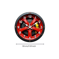 Brake Disc Wall Clock Silent Movement Car Wheel Clock Creative Design for Garage