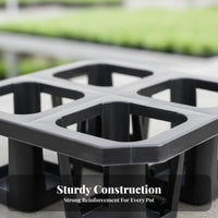 6compartment Pot Holder Stackable Design 6seedling container Tray Reusable for Balcony, Garden