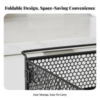 Stackable Wire Drawer Foldable Kitchen Organizer Multi-Purpose for Pantry, Cooks