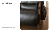Single-Seater Armchair Light Luxury Aesthetic Upholstered Armchair with Wood Legs Comfortable supportrest Thickly Padded padding