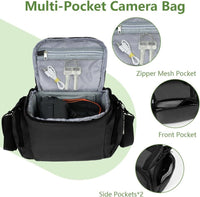 Digital SLR Camera Bag Waterproof Shockproof Camera Case with Adjustable Shoulder Strap, Large Capacity