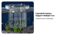 Aquatic Breeder Box Good Water Circulation Aquatic Breeding Box Guppy Breeding Enclosure Anti-Tip Design Easy to Clean