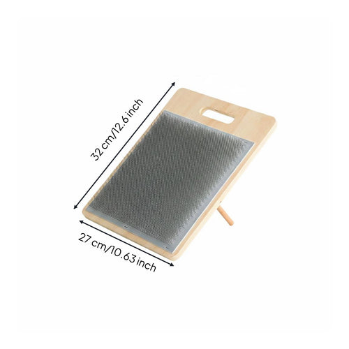 Wooden Wool Blending Board Long-Lasting Adjustable Wool Carding Board