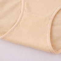 Women's Pants with Full Coverage Briefs for Everyday Wear, Comfortable Mid Rise Knickers for Plus Size Breathable Solid Color